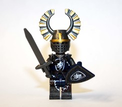 Knight Lion Heart Blue Castle soldier Minifigure Collection Toy US Seller - £5.99 GBP