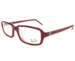 Ray-Ban Eyeglasses Frames RB5132-Q 2189 Clear Red Leather Gray 51-16-140 - $84.04