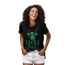 Women&#39;s Graphic Tees Short Sleeves Crew Neck Trefoil Lucky MaMa Mother&#39;s Day - £11.71 GBP