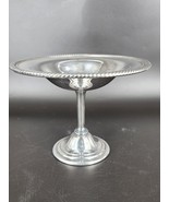 WM Rogers Dish Bowl 5.25&quot; Silverplate Open Compote Pedestal Ornate Edges... - £20.01 GBP