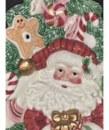 FITZ AND FLOYD ESSENTIALS Christmas Tree Shaped Wall Hanging Or Canape P... - $13.87