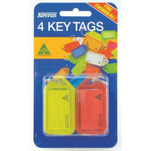 Kevron Key Tags 4pk (56x30mm) - Normal Colours - $13.19