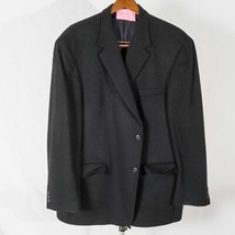 Pronto Uomo Jacket Black 100% Cashmere Sport Coat Blazer Platinum 52 / 48 - $157.69