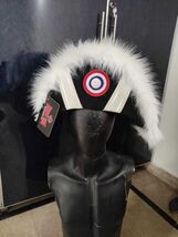 Felted Wool Napoleonic Bicorn Hat: Gold Braid Officer Tricorn - $210.00