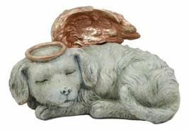 Heavenly Halo Angel Dog Urn Statue 8&quot;L Pet Memorial All Dogs Go To Heaven - £27.40 GBP