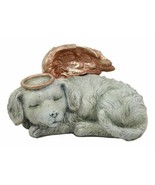 Heavenly Halo Angel Dog Urn Statue 8&quot;L Pet Memorial All Dogs Go To Heaven - $651.93 MXN