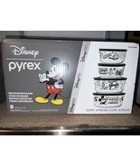 Disney 100 Year Anniversary Pyrex Glass Food Storage Bowl and Lid Set 8 ... - £25.75 GBP