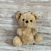 VTG Walmart Brand Plush Brown 9” Bear Tongue Stuck Out Rattle Inside Stu... - $16.64