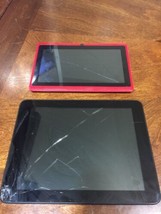 Ematic EGO800BL 8 Inch Tablet Plus 7 Inch Unknown Tablet For Parts  - £15.64 GBP