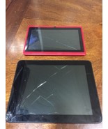 Ematic EGO800BL 8 Inch Tablet Plus 7 Inch Unknown Tablet For Parts  - $375.20 MXN