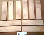 (10) THIN, KILN DRIED, SANDED FIGURED BURL WESTERN HARD MAPLE 12&quot; X 3&quot; X... - $39.55