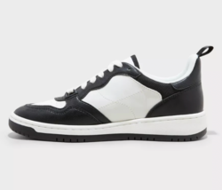 Sneakers Fashion Donna Netty Nere E Bianche Con Soletta In Memory Foam NWT - $9.98