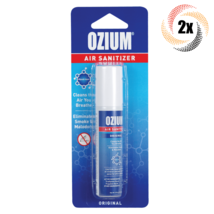 2x Sprays Ozium Original Scent Odor Eliminator Air Sanitizer Spray | .8oz - £15.65 GBP