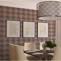 Houndstooth Wall Stencil, Large Reusable stencils for walls and crafts - $38.95