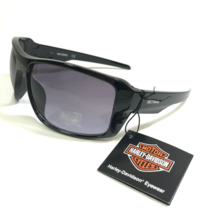 Harley-Davidson Sunglasses HD0144V 01B Black Large Frames with Purple Lenses - £69.93 GBP