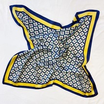 Four Petal Clover Scarf Yellow Border - $14.85