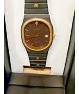 INTAMA MENS QUARTZ WATCH BLACK DATE - $366.27 MXN
