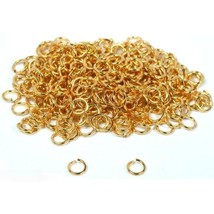 300 Gold Plated Jump Rings Chains Parts Connectors 6mm - £8.49 GBP