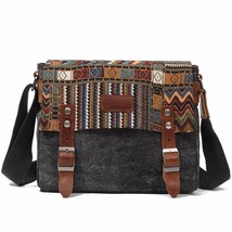 2022 New Trend Vintage Men Canvas Bag Ethnic Style Leisure Large Capacity Wear R - £61.08 GBP