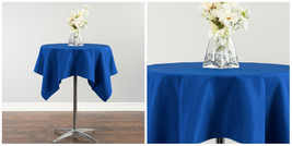 54 x 54 Square Polyester Tablecloths, Party Event - Royal Blue - P01 - $31.35