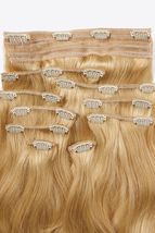 18&quot; 200 #613 straight Clip-in Hair Extensions Human Hair - £415.42 GBP