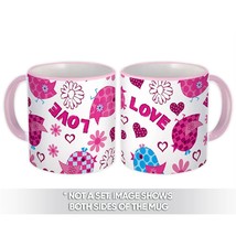 Patchwork Birds : Gift Mug Love Baby Pattern Heart Flower Friend Daisy Cute Fema - £12.50 GBP