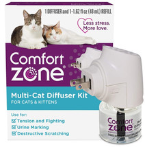Comfort Zone Multi-Cat Diffuser Kit For Cats and Kittens 3 count Comfort Zone Mu - £77.14 GBP