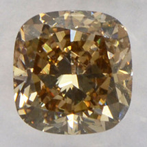 Cushion Shape Diamond Fancy Brown Loose 1.02 Carat SI1 Natural IGI Certificate - £1,092.47 GBP