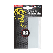BCW Deck Guards - Clear 50 Sleeves per Pack Acid Free Archival Safe - £5.41 GBP