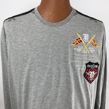 Richyung Society 2XL Long Sleeve Shirt Gray Embroidered Vintage New Shirt - $26.24