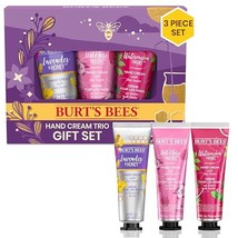 Burt&#39;s Bees Holiday Gift, 3 Body Care Stocking Stuffer Products, Hand Cream Trio - £22.85 GBP