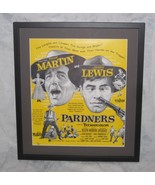 MARTIN &amp; LEWIS - &#39;Pardners&#39; - *FRAMED* 1956 vintage promo art [Jerry Lewis] - $6,133.06 MXN