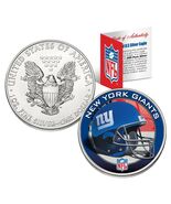 NEW YORK GIANTS 1 Oz American Silver Eagle $1 US Coin Colorized NFL LICE... - $165.59 CAD