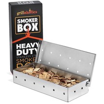 Smoker Box, Top Meat Smokers Box In Barbecue Grilling Accessories, Add S... - £29.80 GBP