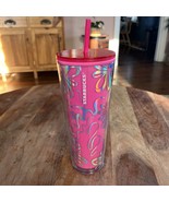 Starbucks Pink Ribbon Color Changing Venti Tumbler 24oz Valentine Day Ho... - €20,14 EUR