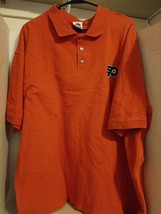 Philadelphia Flyers Polo Shirt NHL Hockey Orange Antigua Men&#39;s Size XL - £15.98 GBP