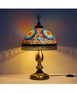 Beautiful Turkish Mosaic Stained Glass Ottoman Style Table Lamp - $169.02 CAD