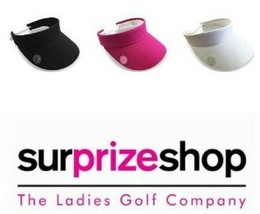 New 2023 Surprizeshop Ladies Telephone Wire Golf Sun Visor - Pink, White, Black - £18.71 GBP