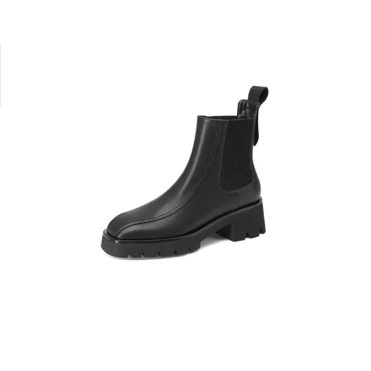 2024 Platform Shoes Square Toe  Heel Women Boots Designer   White Boots Women Ch - £243.77 GBP
