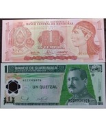 2 Notes from Bank of Guatemala &amp; Banco de Honduras - $3.95