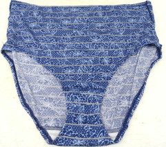 Fruit of the Loom Women&#39;s Hi-Cut Panty Blue Floral Size 10/3XL New w/o Tags - £2.86 GBP