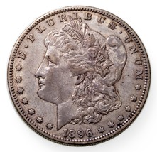 1896-O Silver Morgan Dollar in Extra Fine XF Condition, Gray Color - $1,969.45 MXN