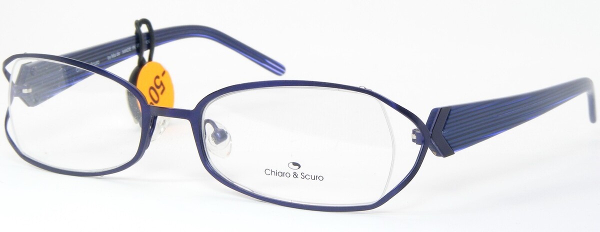 Chiaro &amp; Scuro LUXUS 13 St 297 Azul Marino Único Raro Gafas 52-18-135 It... - $113.84