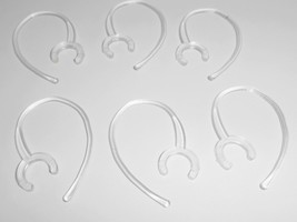 6 Clear Large Clamp Earhook Universal Bluetooth replacements Samsung Wep... - $6.17
