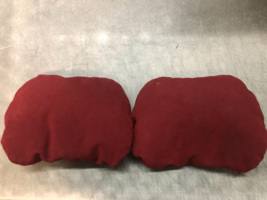 MERCEDES BENZ Headrest Pillows W222 S Class FRONT Seat Pillow Set RED - $149.95