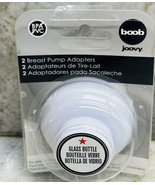 2-Pack Breastpump Adapters for Joovy Boob Glass Bottles in White. - $13.74