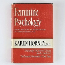 Feminine Psychology By Karen Horney 1967 Vintage Hardcover Book Psychoanalysis - $17.99