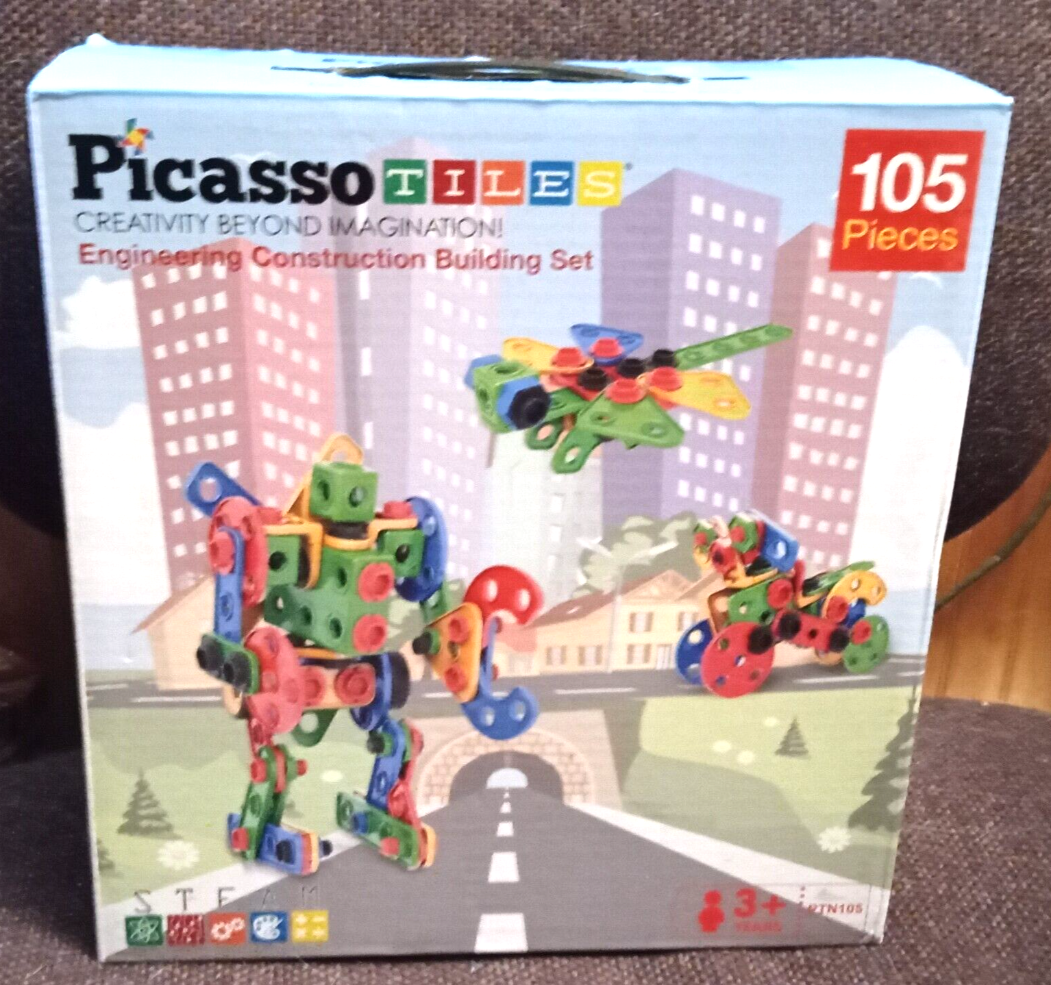 PicassoTiles PTN105 Engineering Construction Set - $16.82