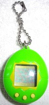 1997 Tamagotchi P1 Pet Lime Green w/ Yellow Virtual Pet Keychain - £15.92 GBP