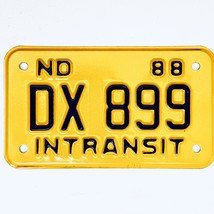 1988 United States North Dakota INTRANSIT Special License Plate DX 899 - £14.91 GBP